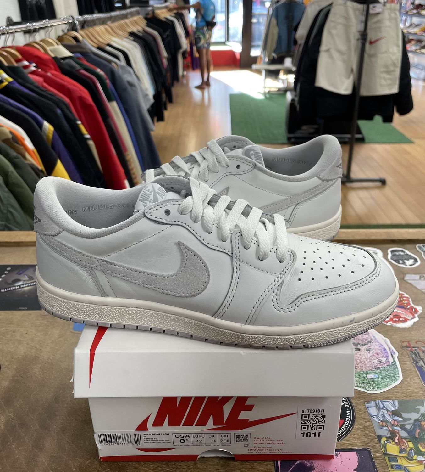 Pre Owned Jordan 1 Low &#39;85 Neutral Grey Size 8.5