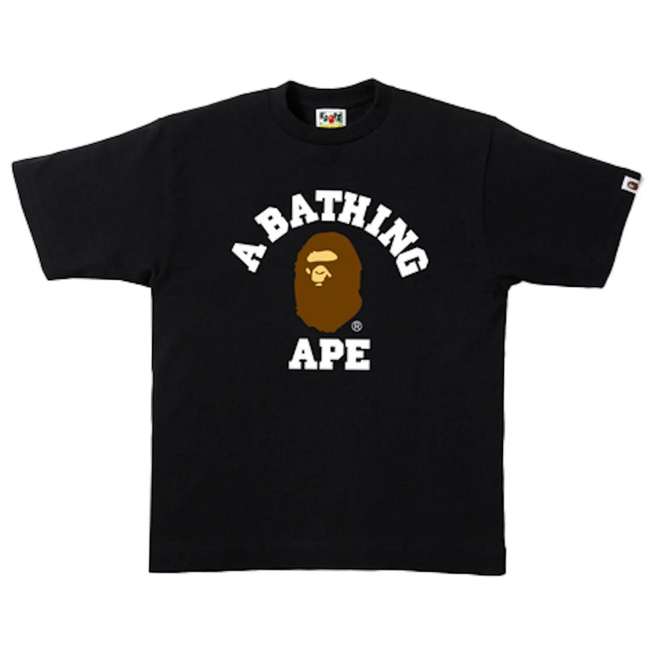 BAPE College Tee Black Size M New