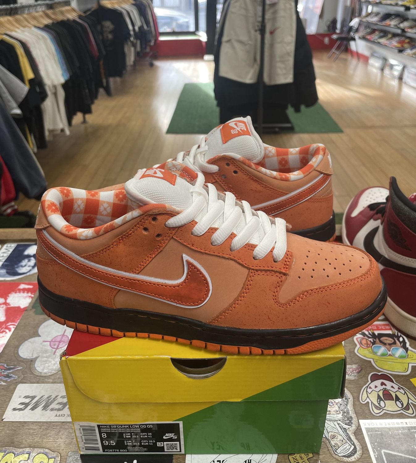 Nike SB Dunk Low Concepts Orange Lobster Size 8