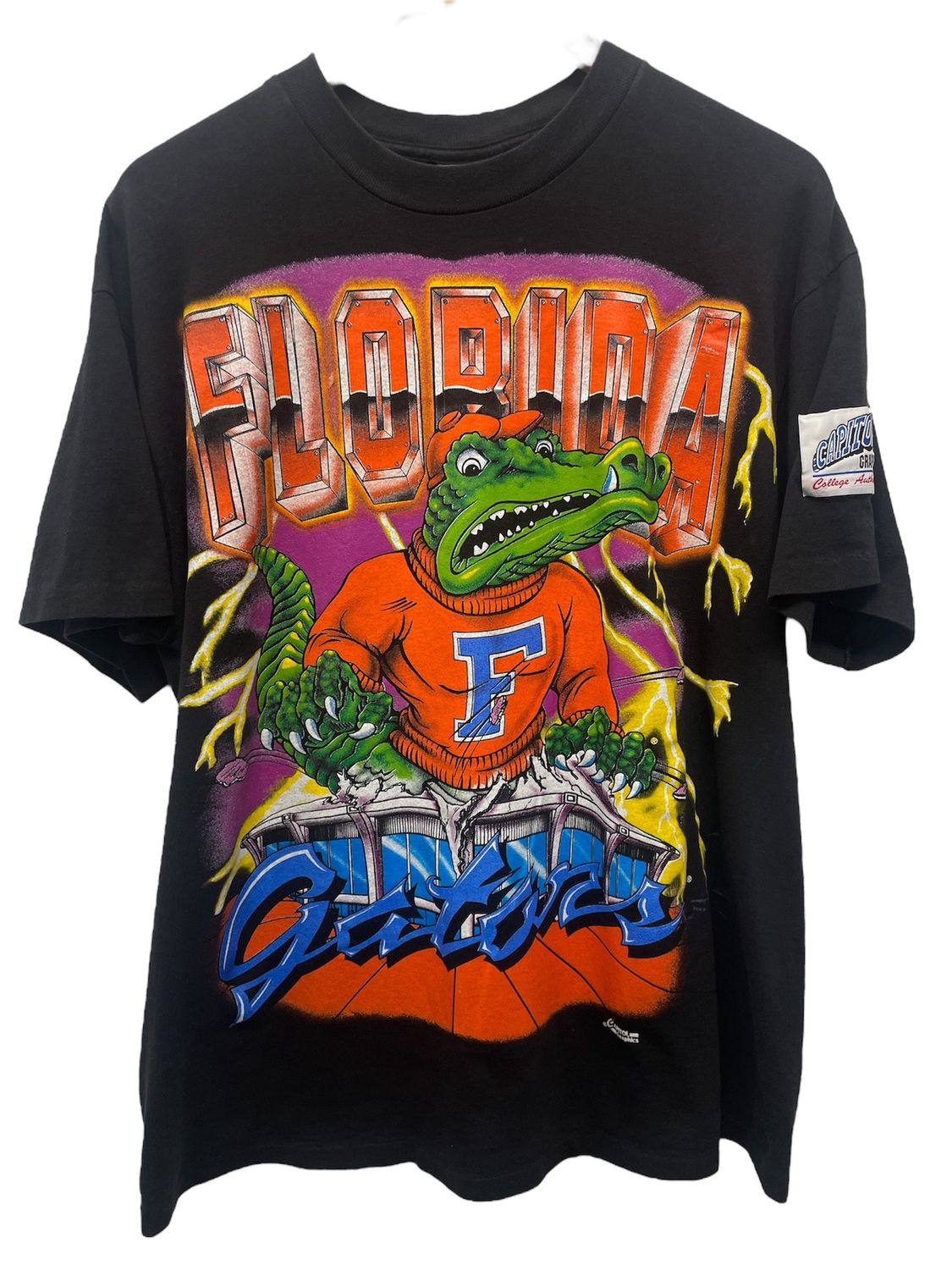Vtg 90&#39;s Florida Gators Tee By Capitol Graphics Size L