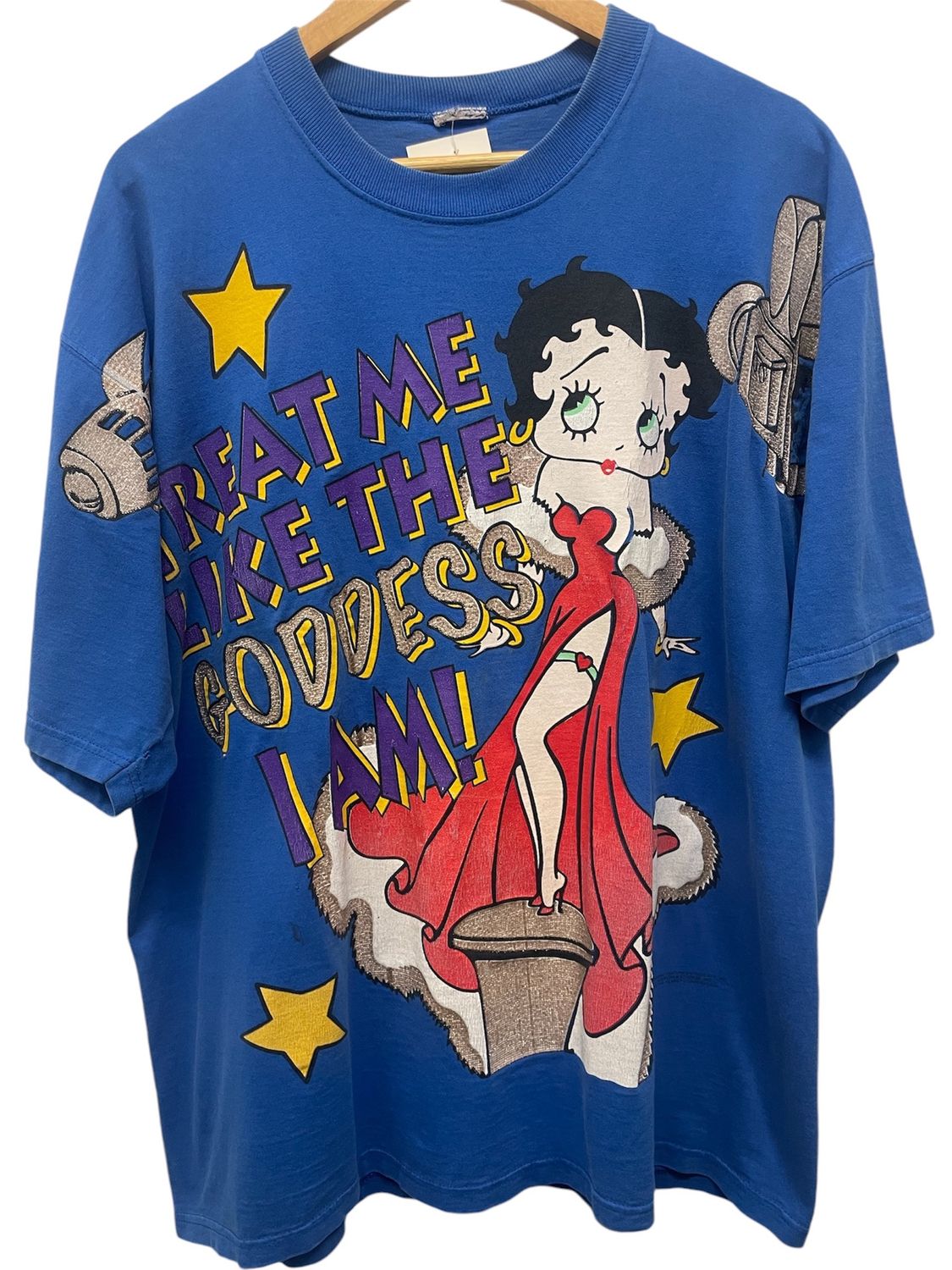 Vtg 1997 Betty Boop AOP Tee XL
