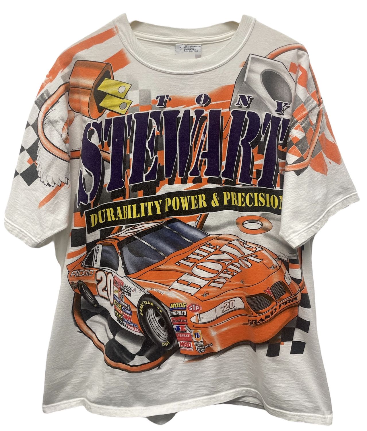 Vtg 1999 Home Depot Nascar AOP Size L