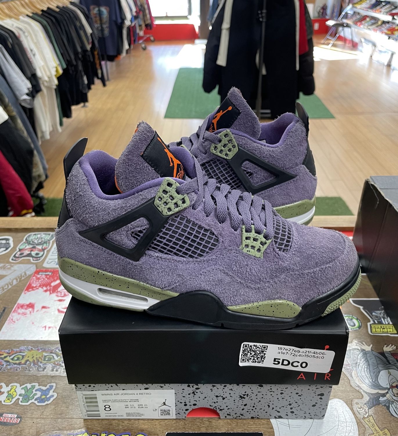 Jordan 4 Retro Canyon Purple (Women&#39;s) Size 8W Used