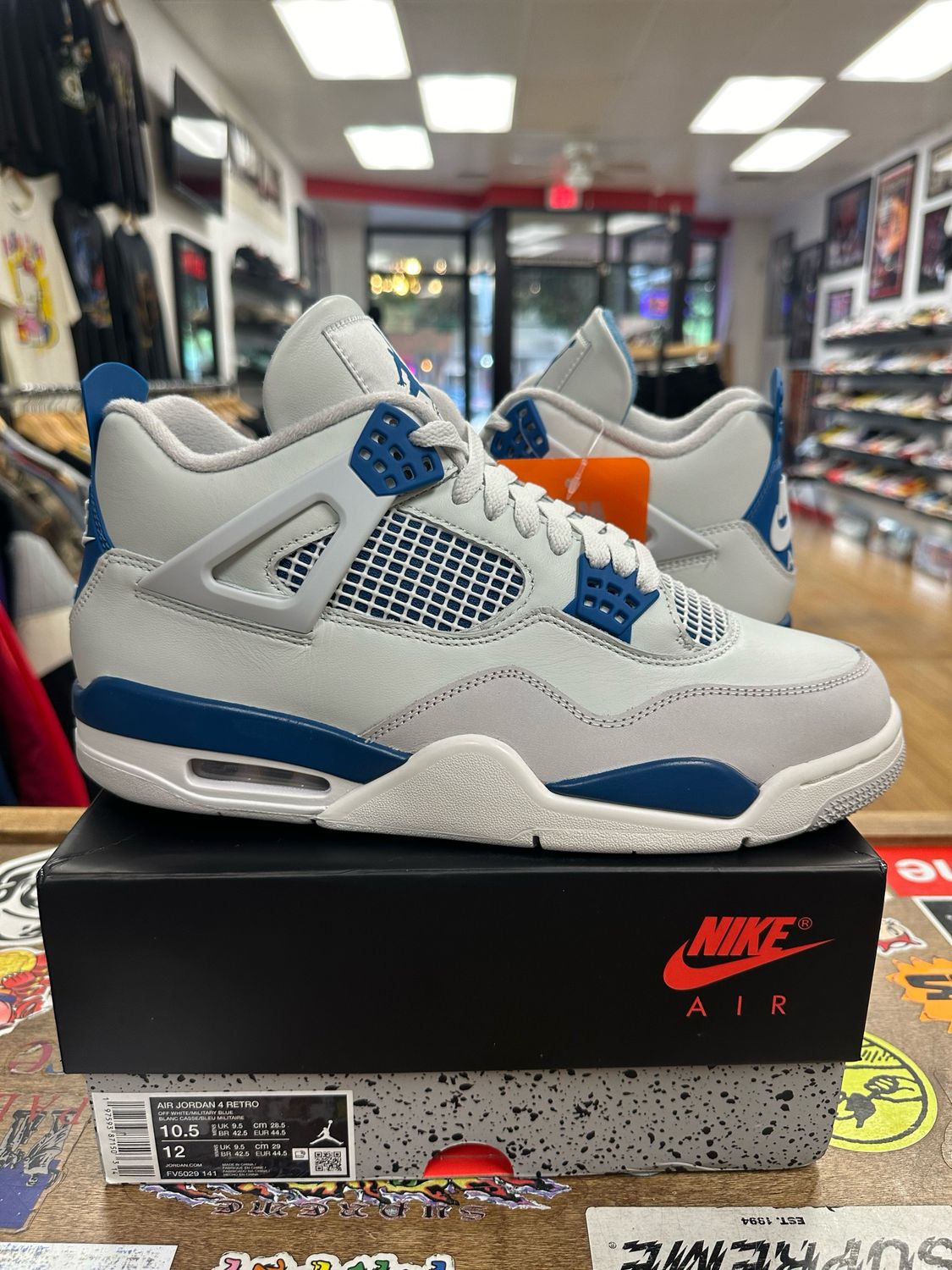Jordan 4 Retro Military Blue (2024) Size 10.5 New