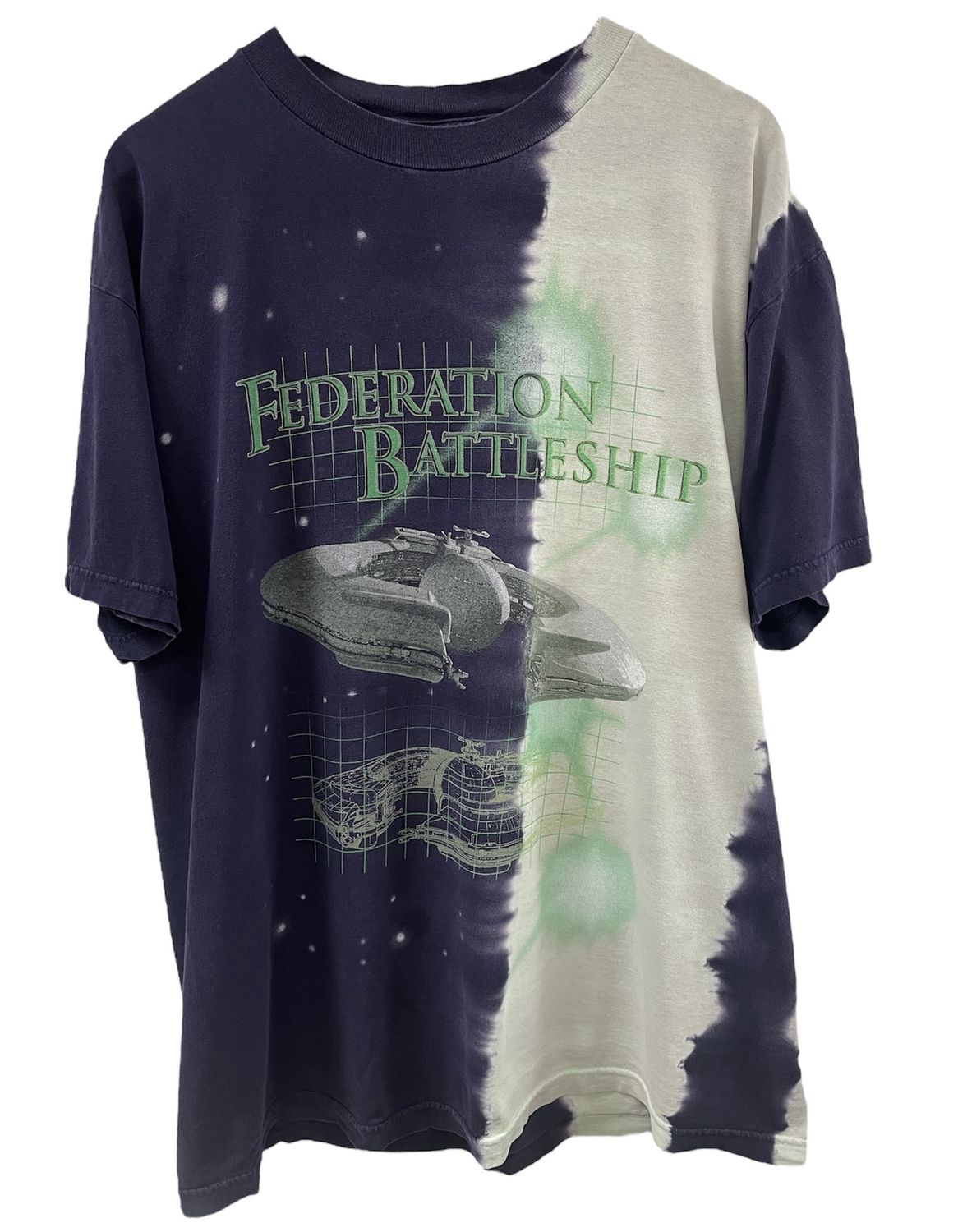 Vtg Star Wars Federation Battleship Tee Size L