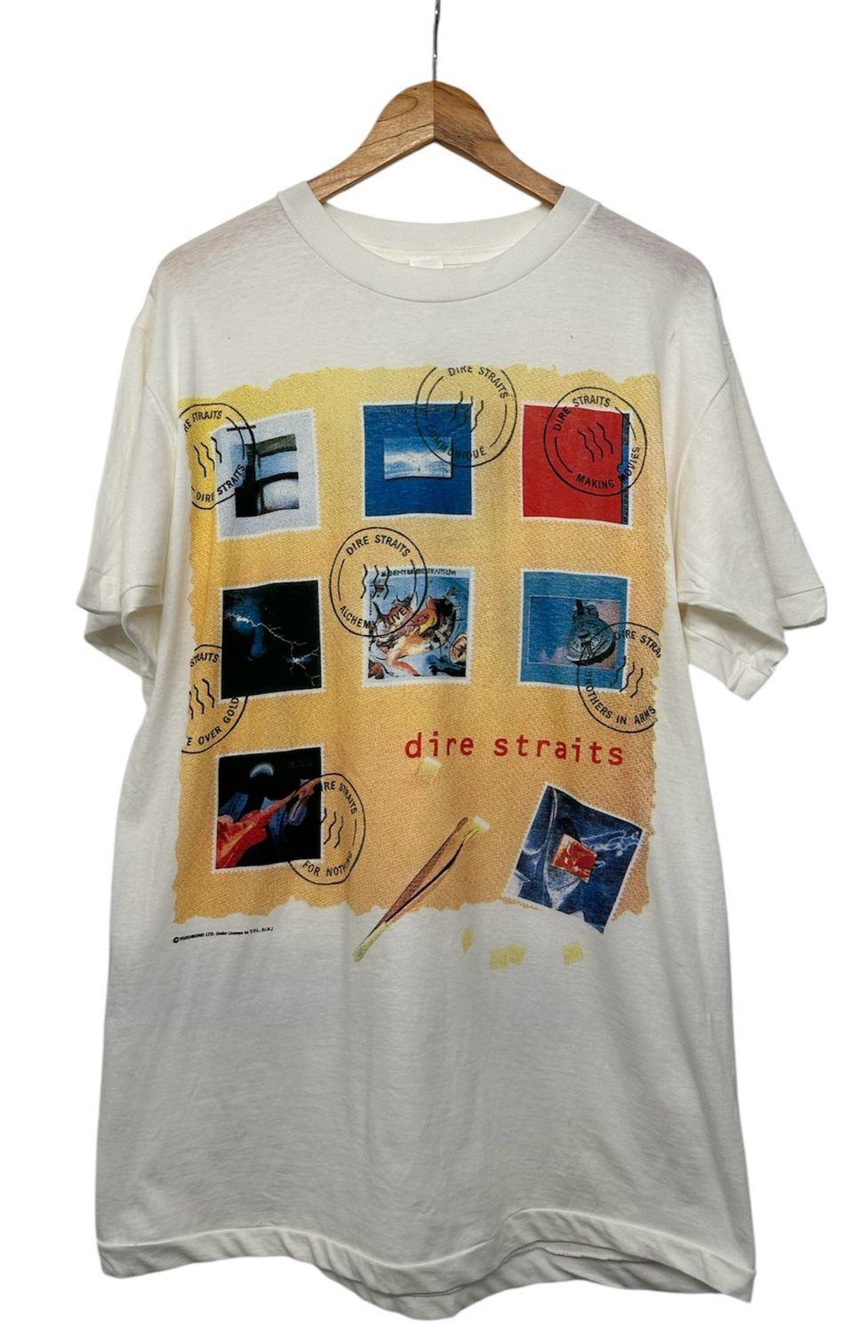 Vtg 1992 Dire Straits Band Tee XL