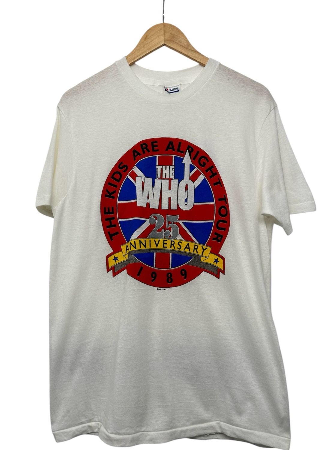 Vtg 1989 The Who 25th Anniversary Tee Size L