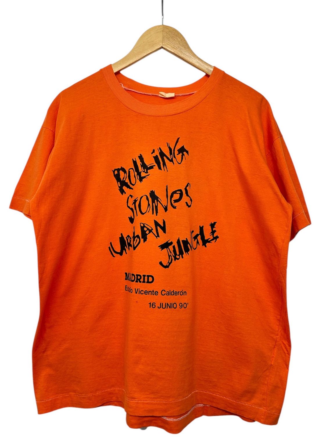 Vtg 1990 The Rolling Stones Urban Jungle Madrid Tee XL