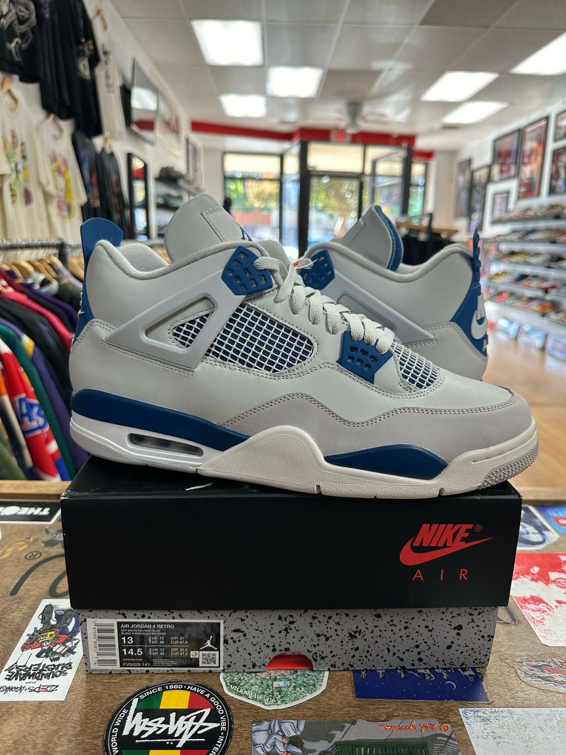 Jordan 4 Retro Military Blue (2024) Size 13 DS
