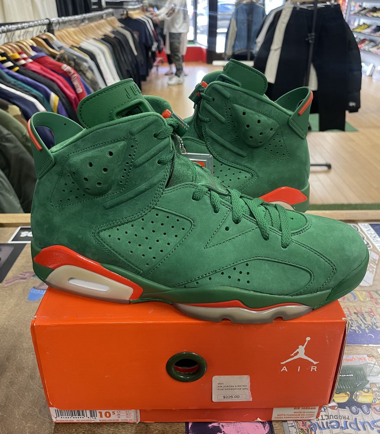 Jordan 6 Retro Gatorade Green Size 10.5 New