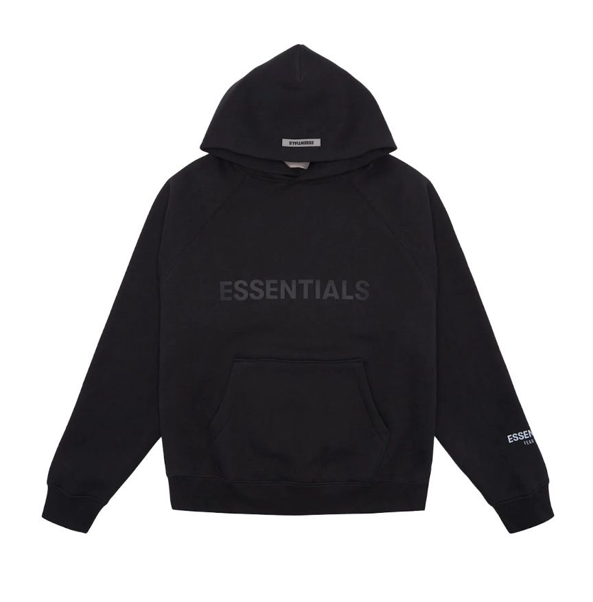 Brand New Essentials Pullover Hoodie Black