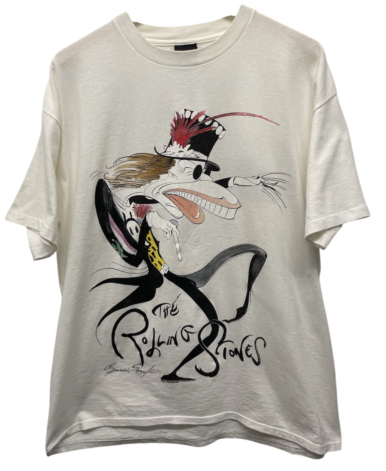 Vtg &#39;94 The Rolling Stones Voodoo Lounge Gerald Scarfe Tee XL