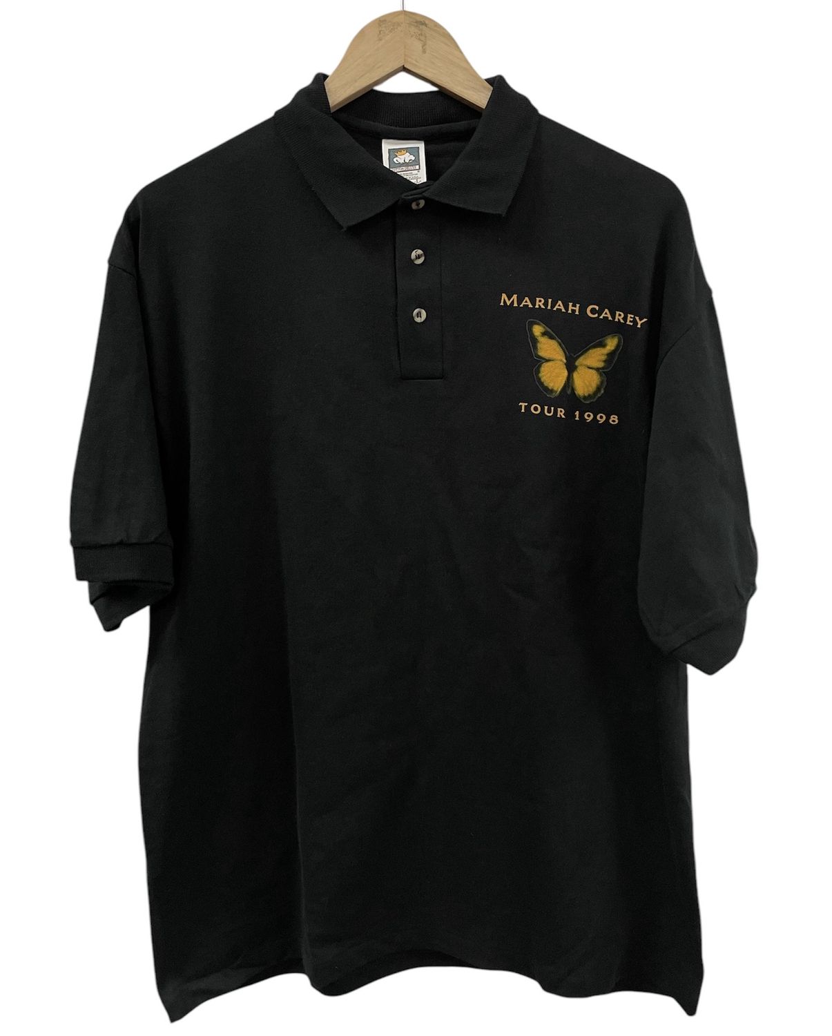 90s Mariah Carey Butterly Tour Polo Shirt Size L