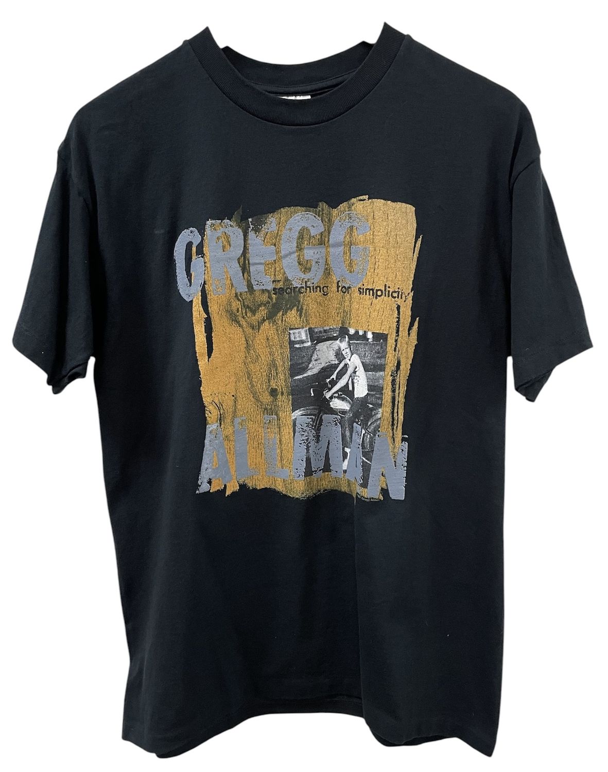 Vtg Greg Allman Searching For Simplicity Tour Tee Size L