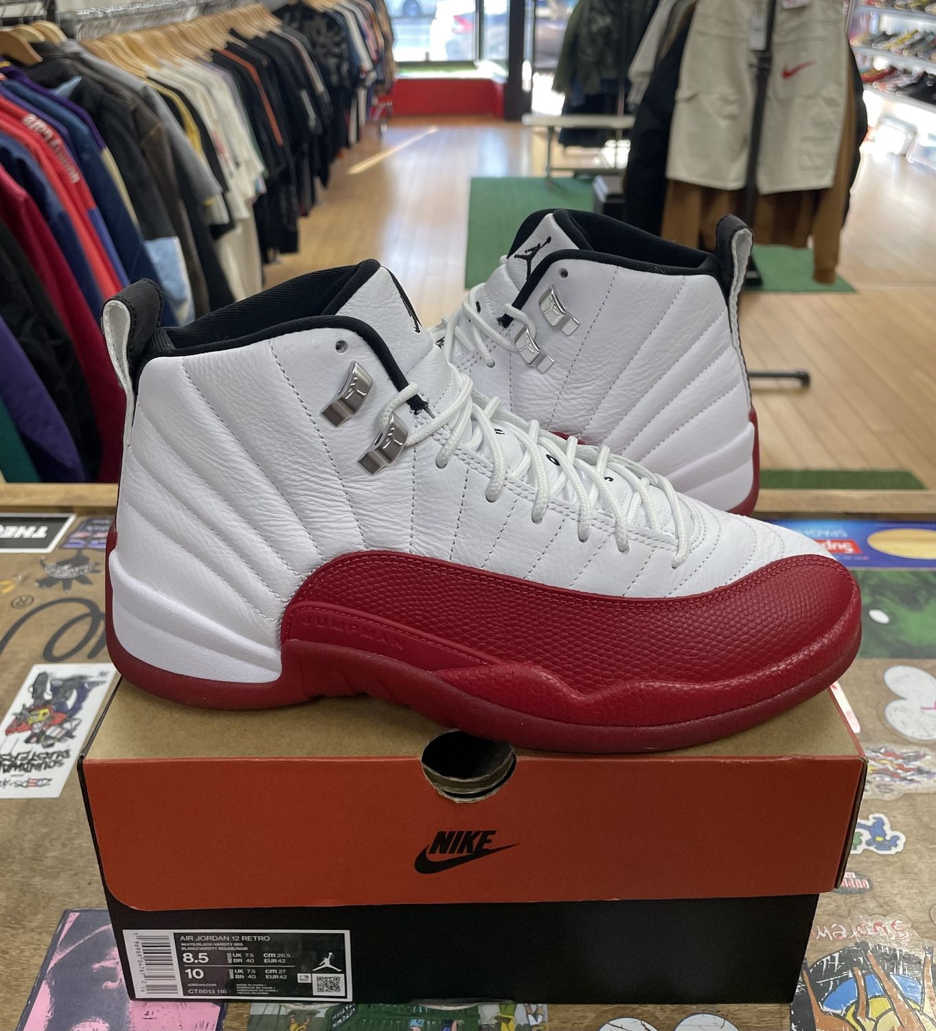 Jordan 12 Retro Cherry (2023) Size 8.5 Pre Owned