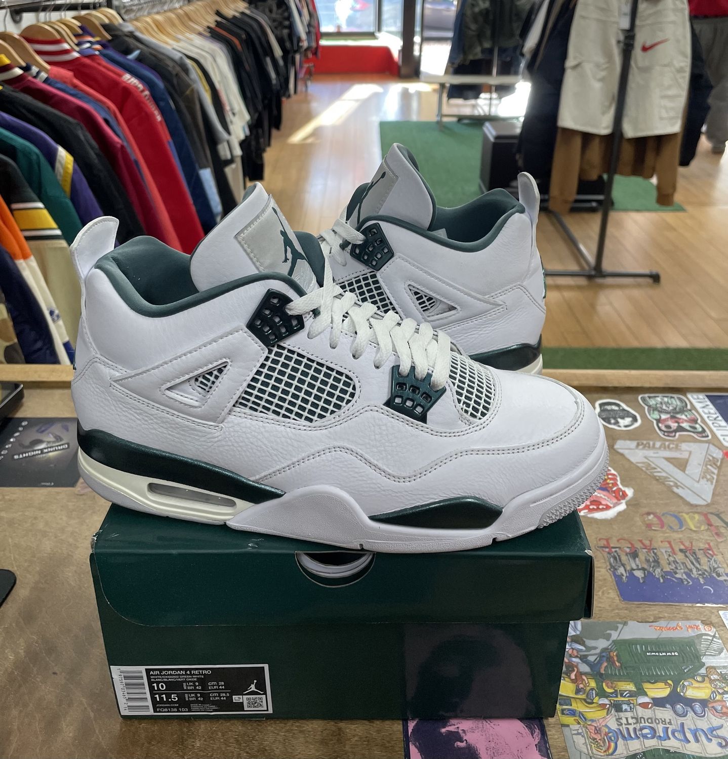 Jordan 4 Retro Oxidized Green Size 10 PreOwned