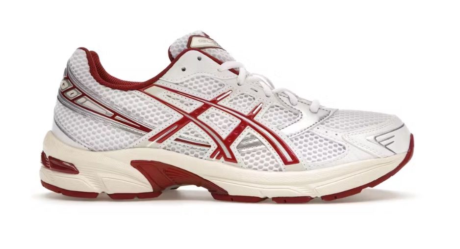 DS ASICS Gel-1130 White Red Dahlia (Women&#39;s)