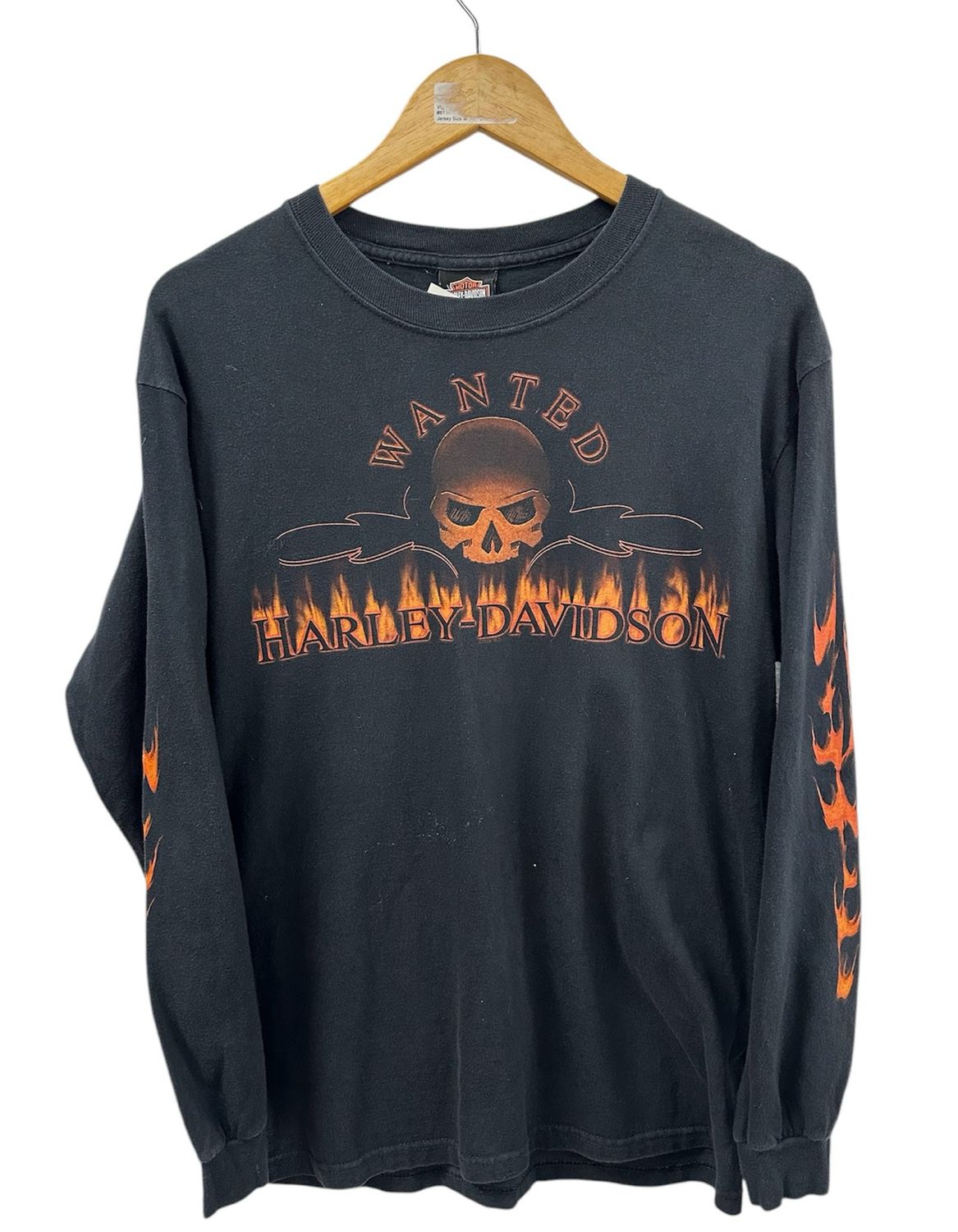 Harley Davidson Wanted Long Sleeve Size M