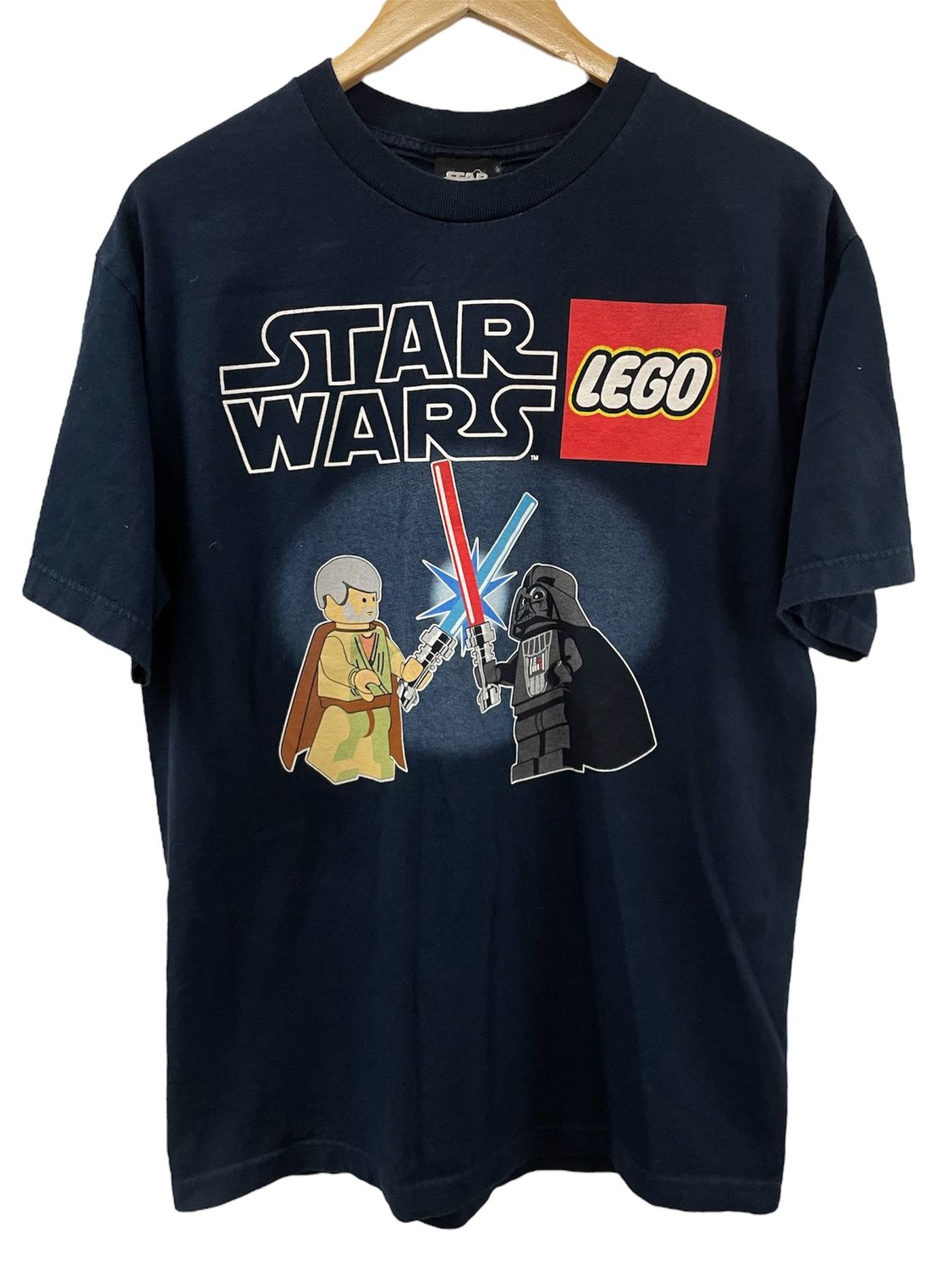 Early 00s Lego Star Wars Kenobi Vs Vader Tee Size L