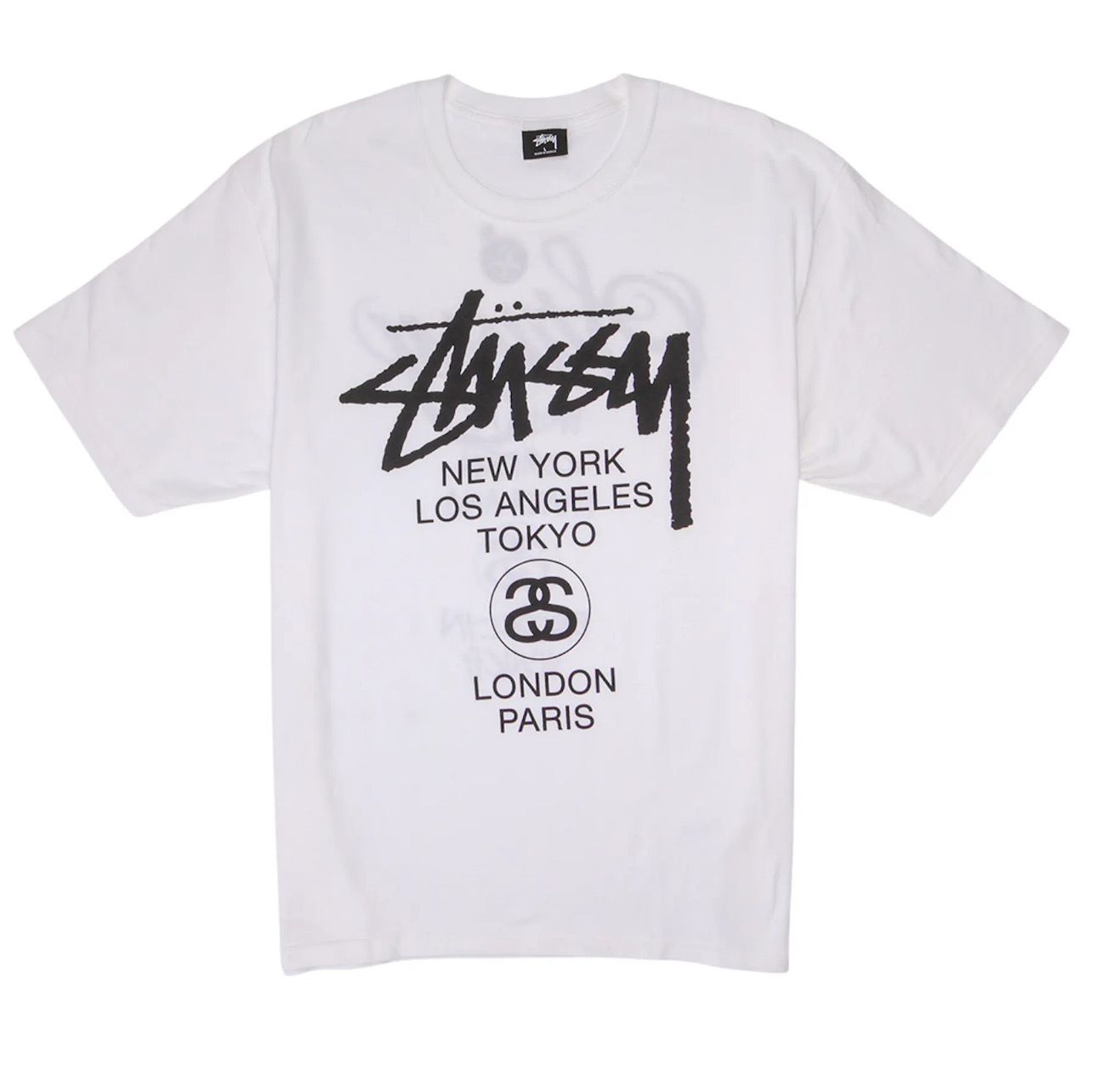 Stussy World Tour T-shirt White Size XL NEW