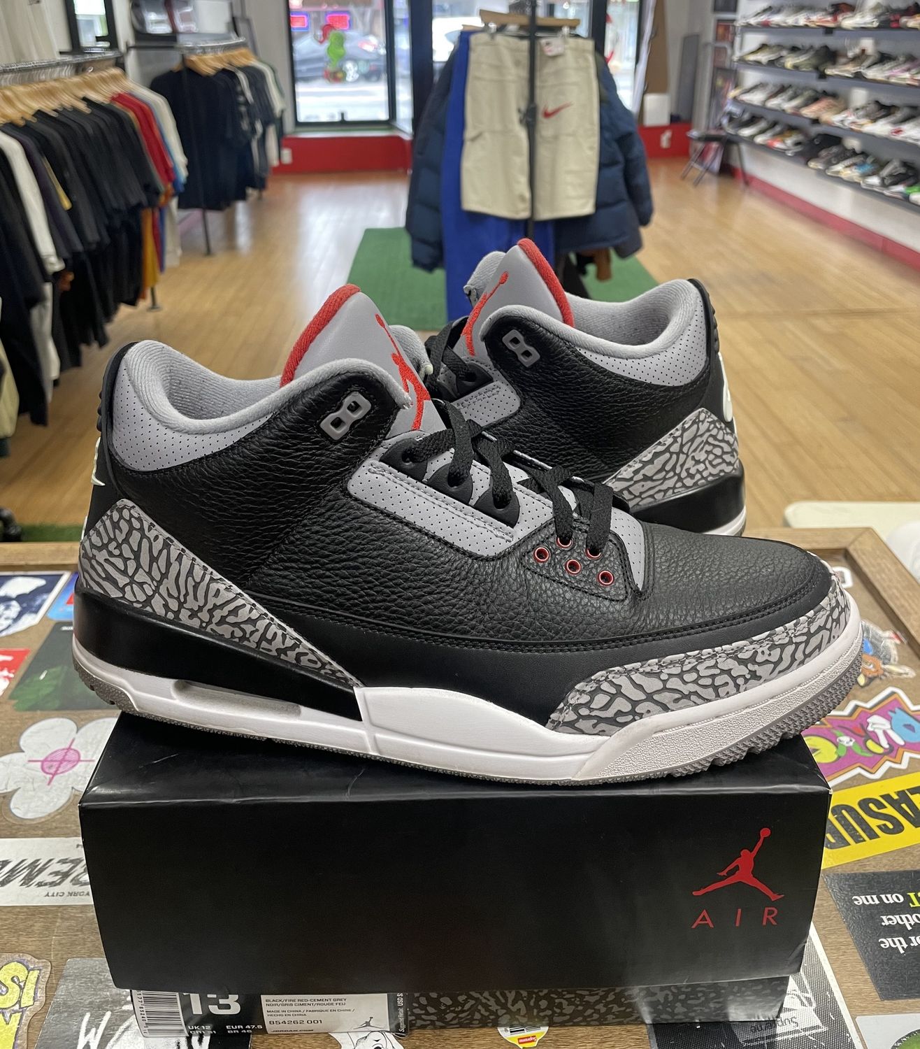 Jordan 3 Retro Black Cement (2018) Size 13 (Worn)