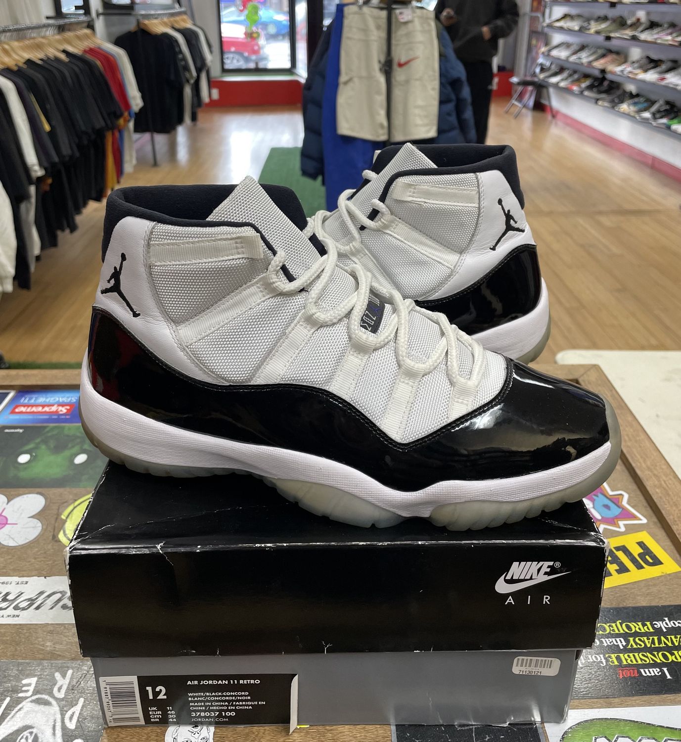 Jordan 11 Retro Concord (2018) Size 12 (Worn)