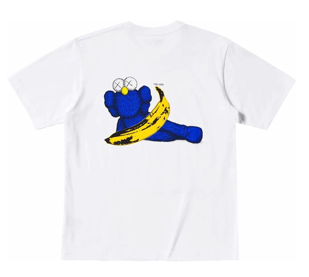 Brand New KAWS x Uniqlo Warhol White Graphic Tee Size XL