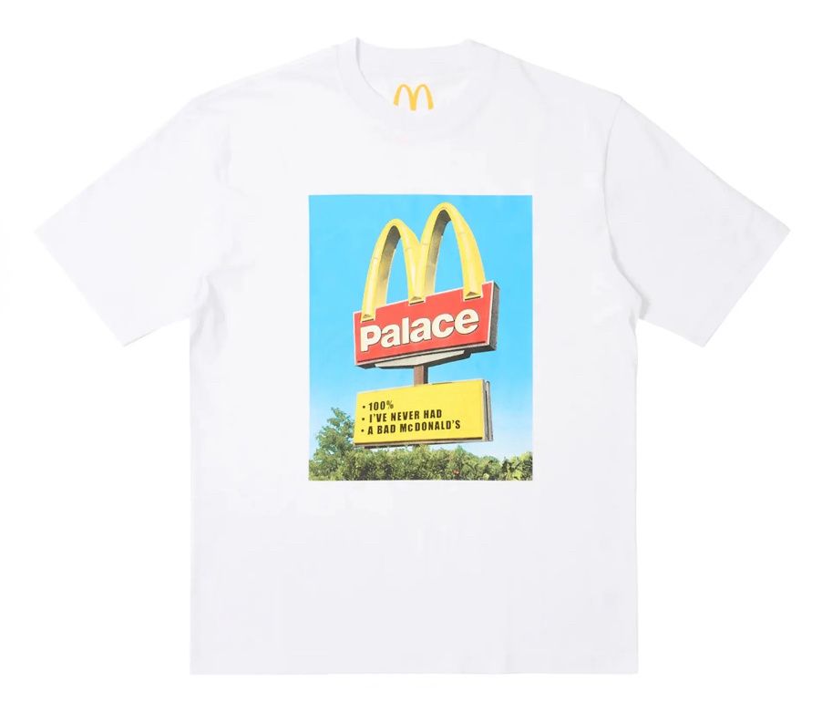 Palace x McDonald&#39;s Sign T-shirt White Size Large