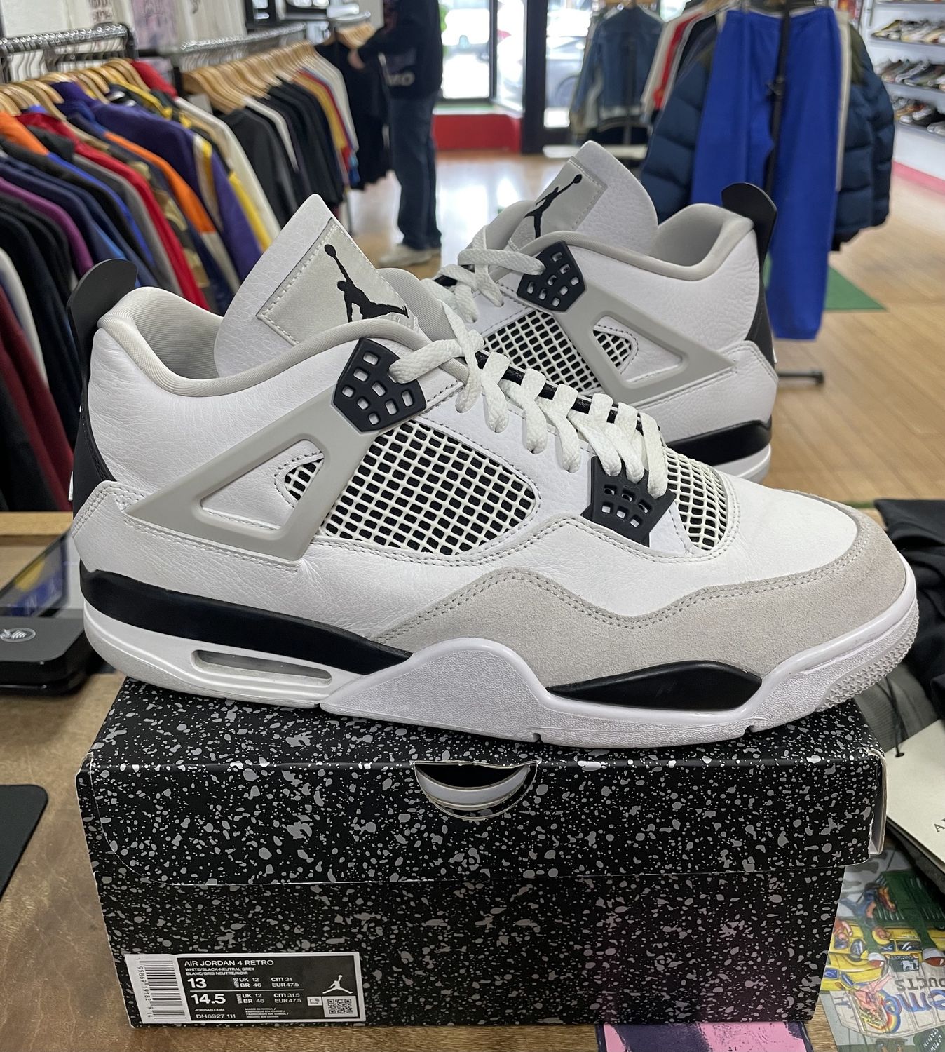 Jordan 4 Retro Military Black Size 13 (Worn)