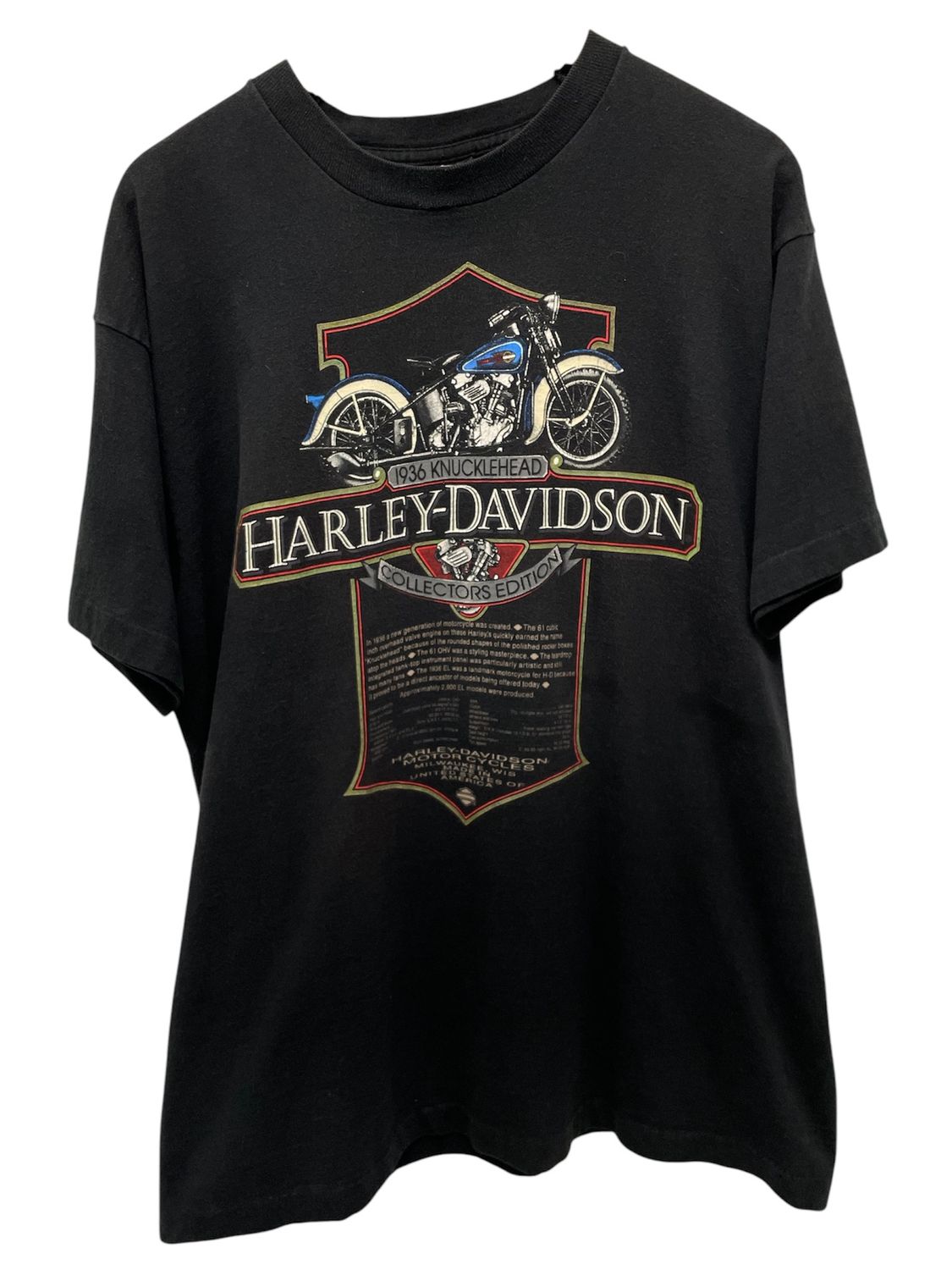 Vtg Harley Davidson Collectors Edition SF Tee Size XL