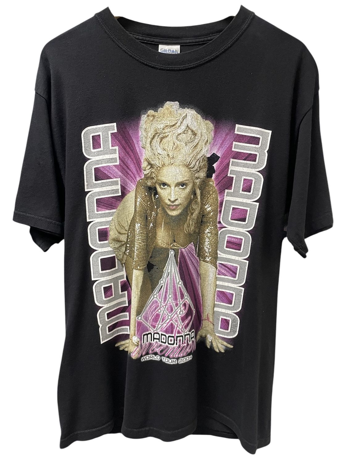 Pre Owned Early 2000s Madonna The Invention Tour Tee Size L