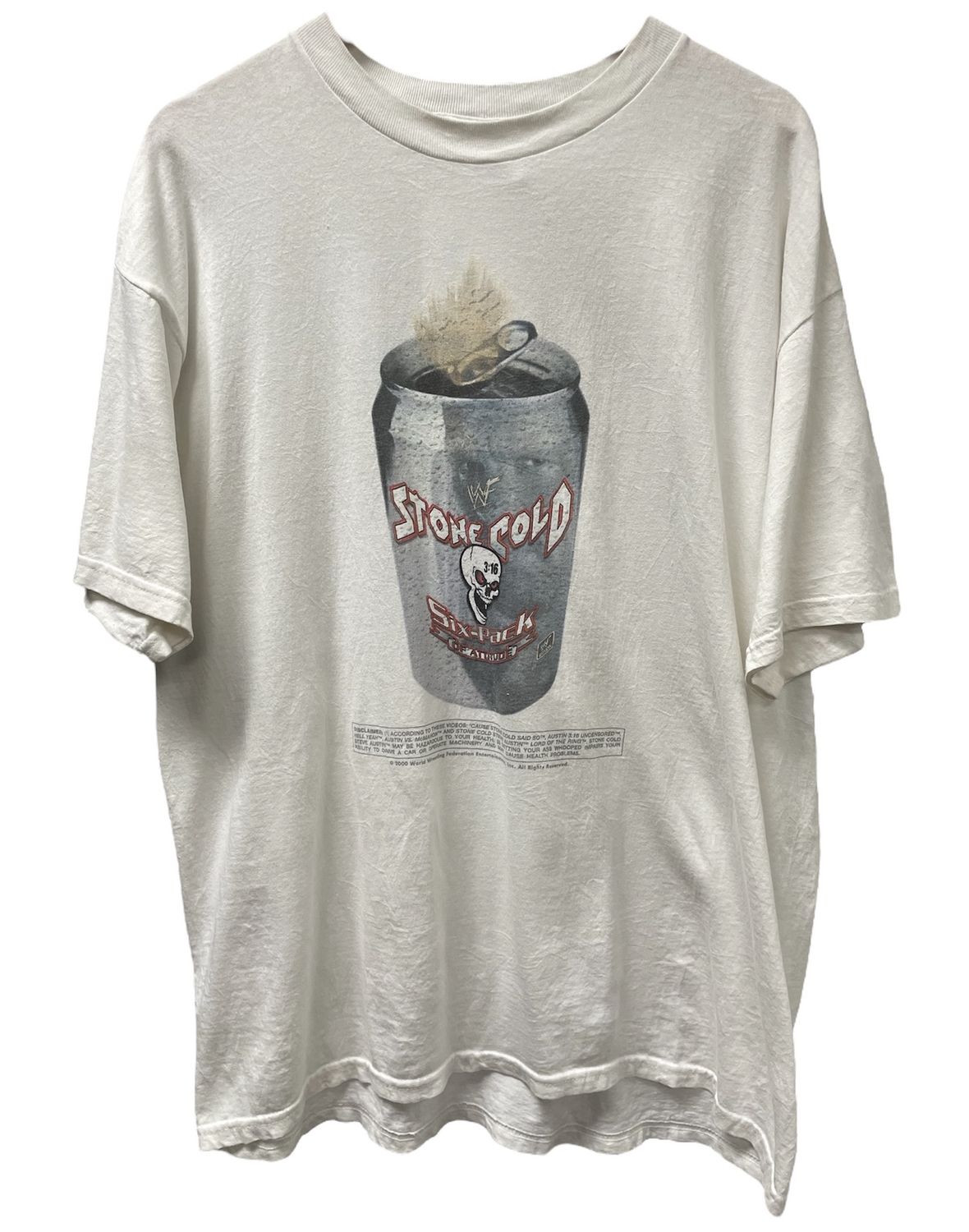 Vtg Stone Cold Six-Pack Of Attitude Wrestling Tee