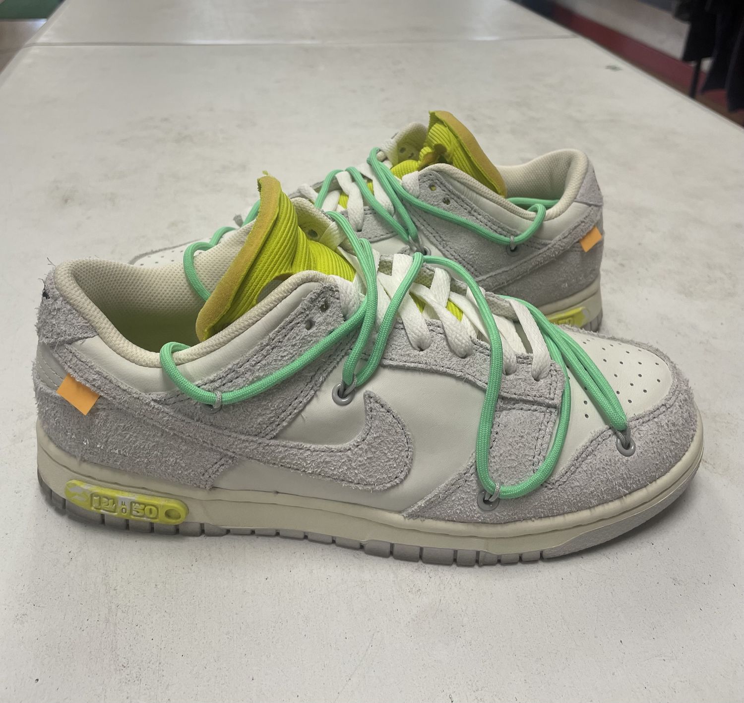 Nike Dunk Low Off-White Lot 14 Size 8 (No Box) (Worn)