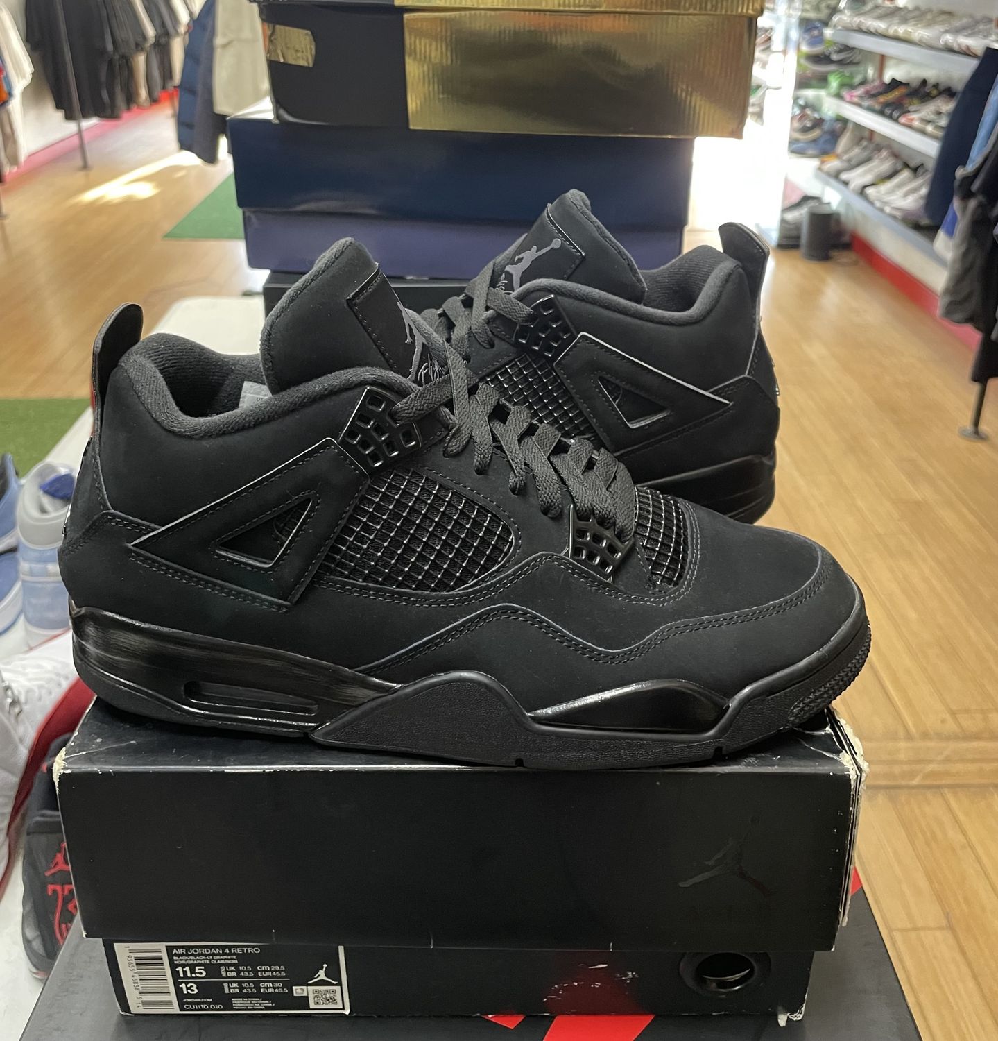 Jordan 4 Retro Black Cat (2020) Size 11.5 USED