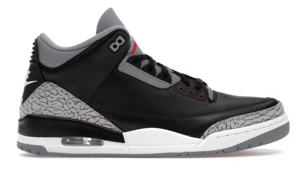 Brand New Jordan 3 Retro OG Black Cement (2024) Size 10