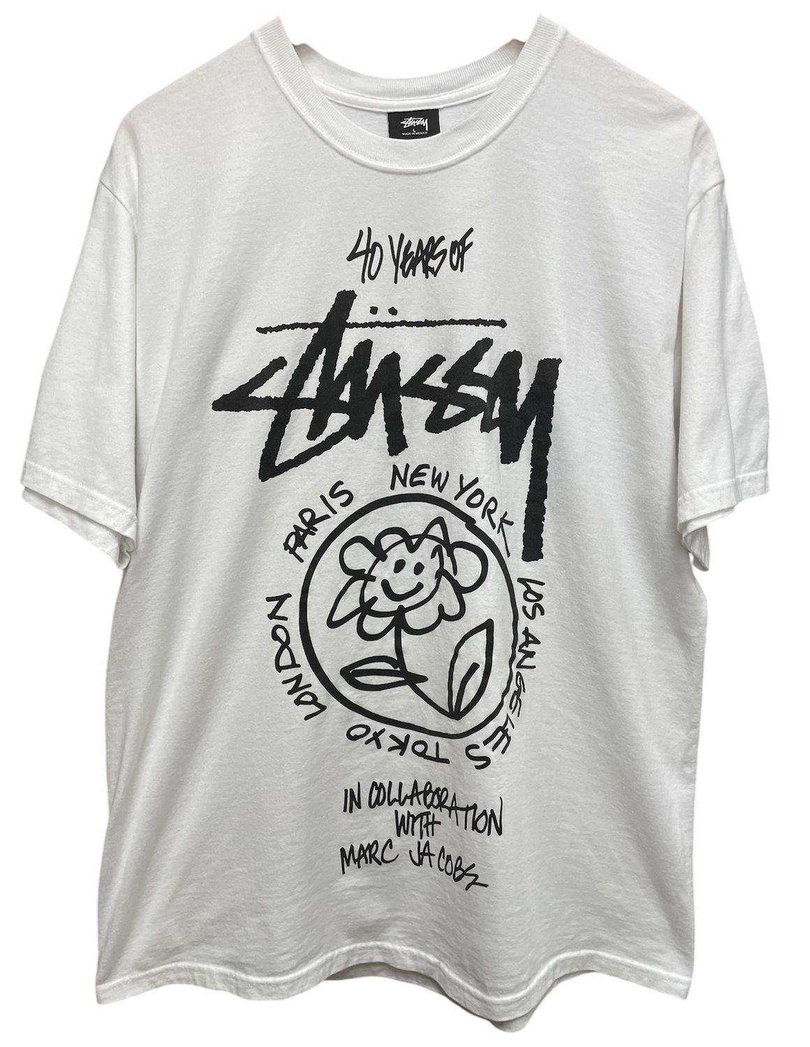 Stussy x Marc Jacobs 40th Aniv World Tour Tee Sz Large