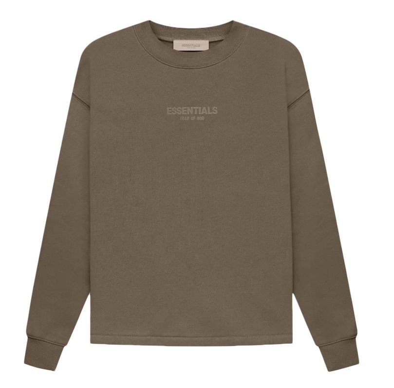 Brand New Fear Of God Essentials Relaxed Crewneck Wood Size XL