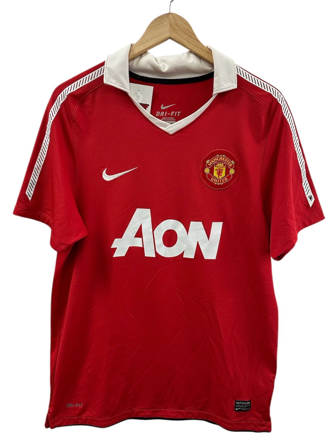 Nike 2010 Manchester United Strickett Home Jersey Sz Medium