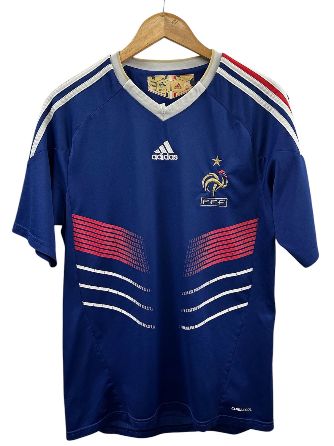 Adidas France 2009/2010 Home Jersey Sz Medium