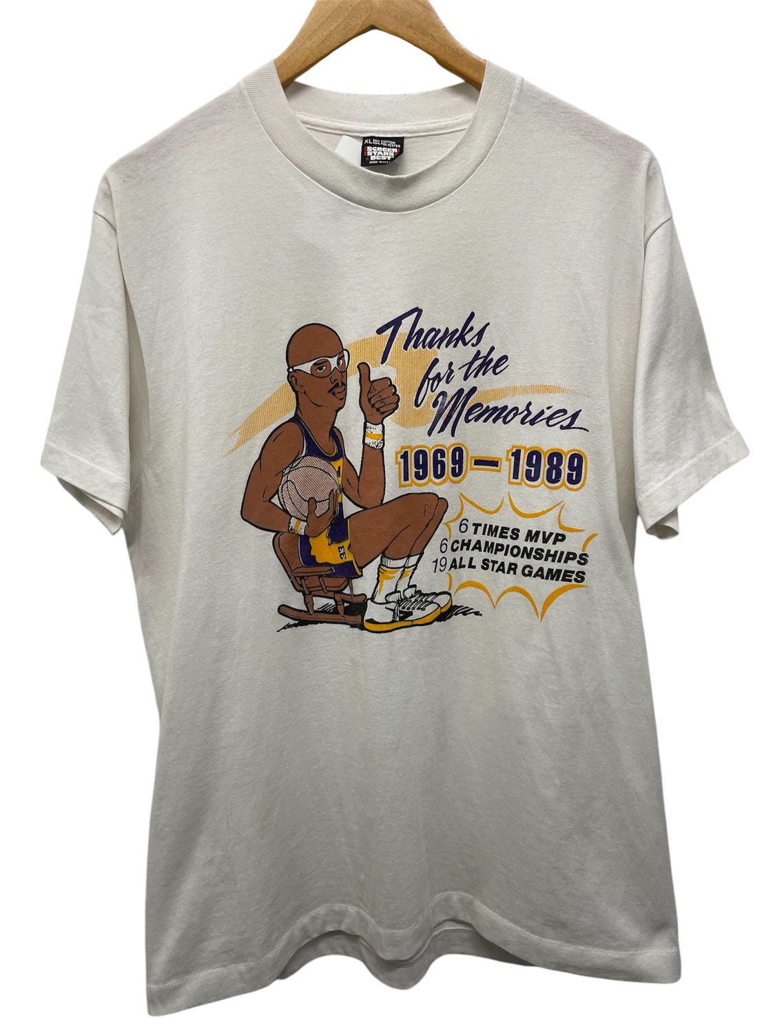 Vintage Lakers Kareem Abdul Jabar Shirt Sz XL