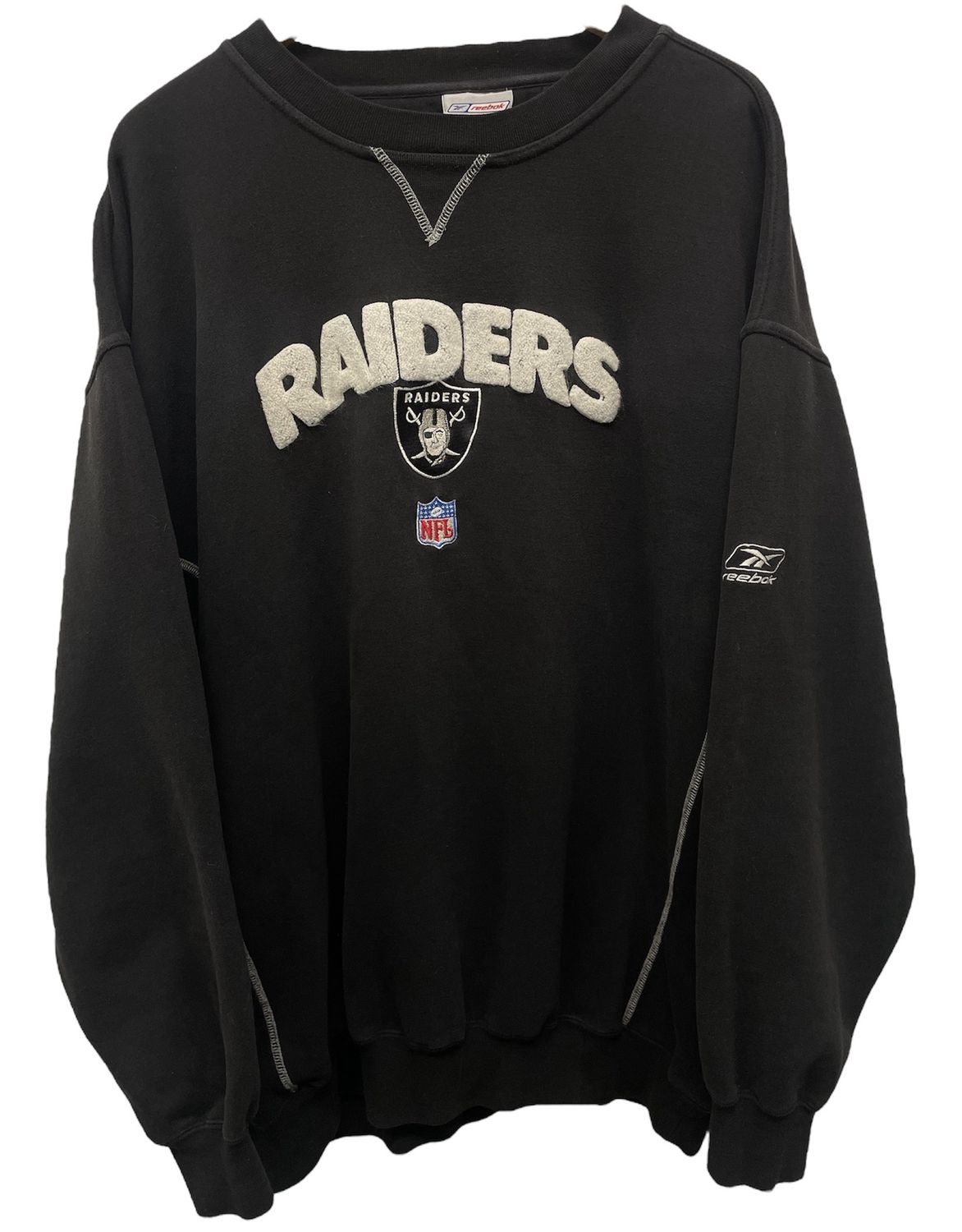 Early 00&#39;s Raiders Reebok Crewneck Sz XXL