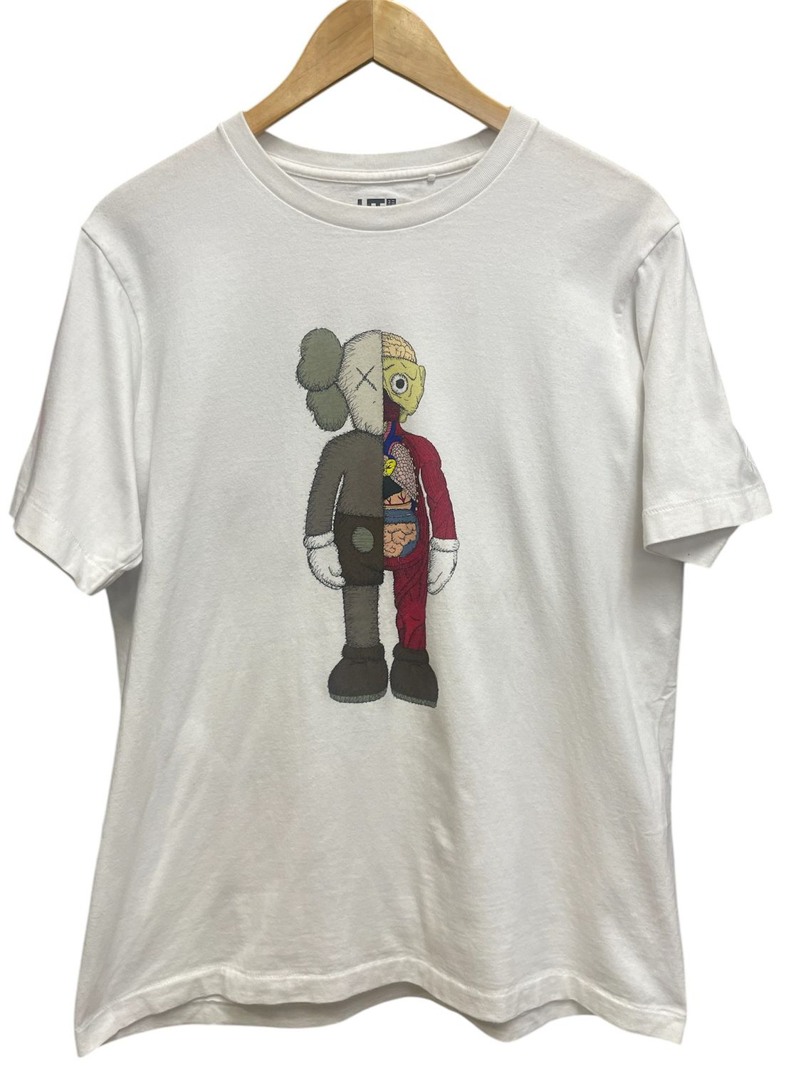 KAWS x Uniqlo Flayed Tee White Sz M (USED)