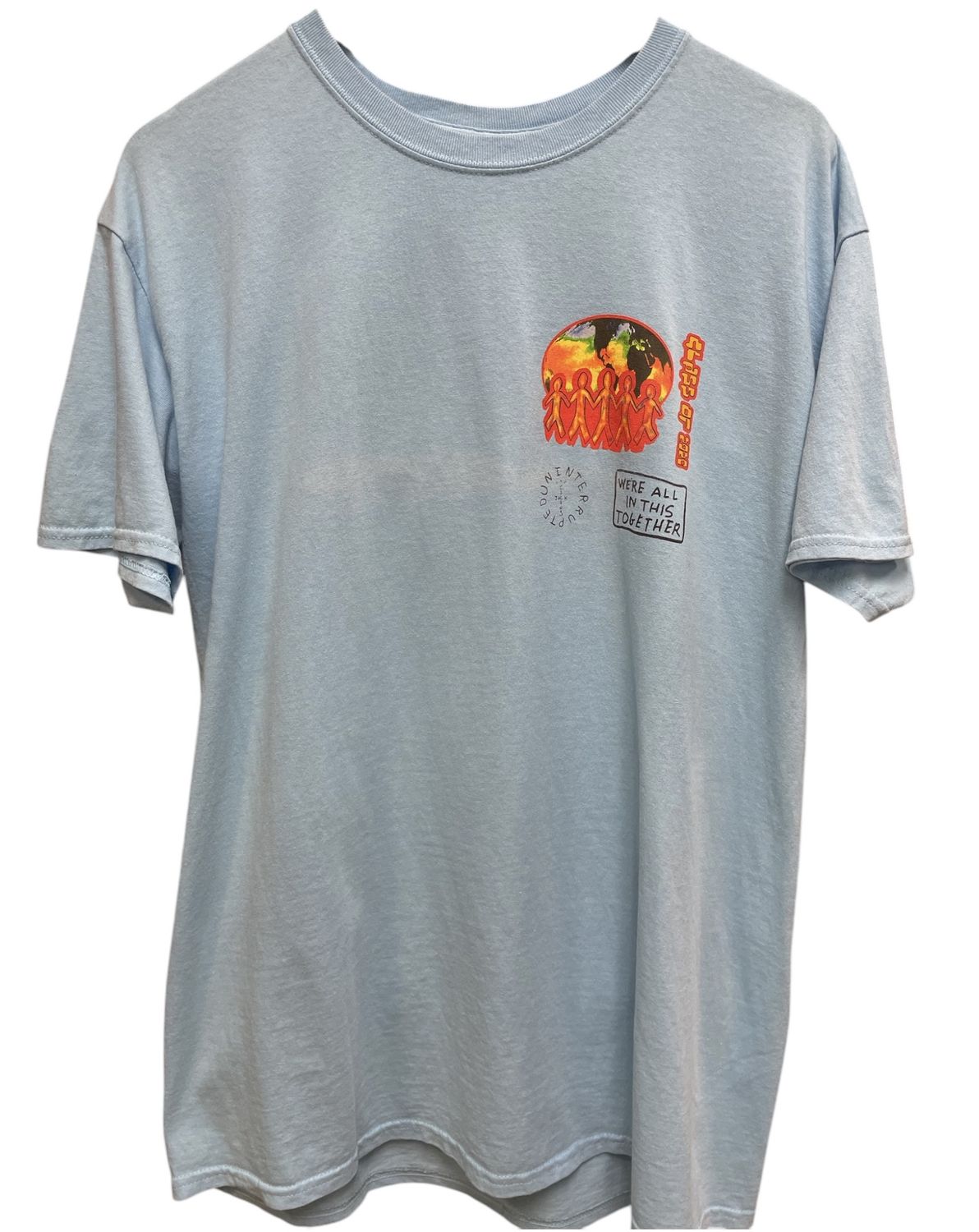 Travis Scott Cactus Jack C/O 2020 T-shirt Light Blue Sz Large (USED)
