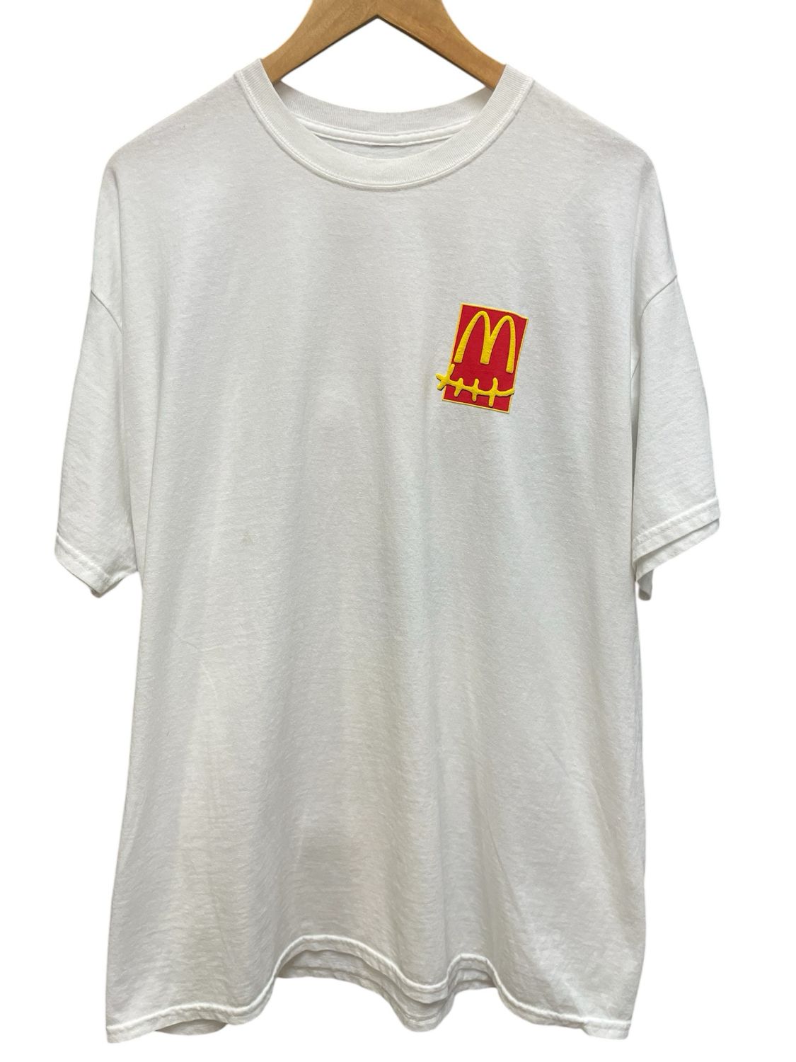 Travis Scott x McDonald&#39;s Action Figure Series T-shirt White Sz Large (USED)