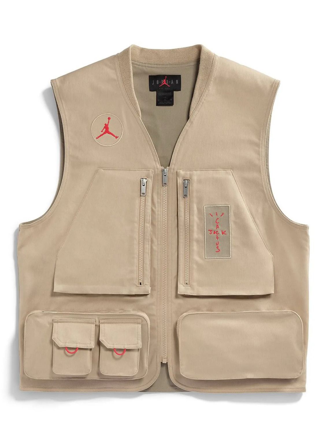 Travis Scott Cactus Jack x Jordan Utility Vest Sz Medium