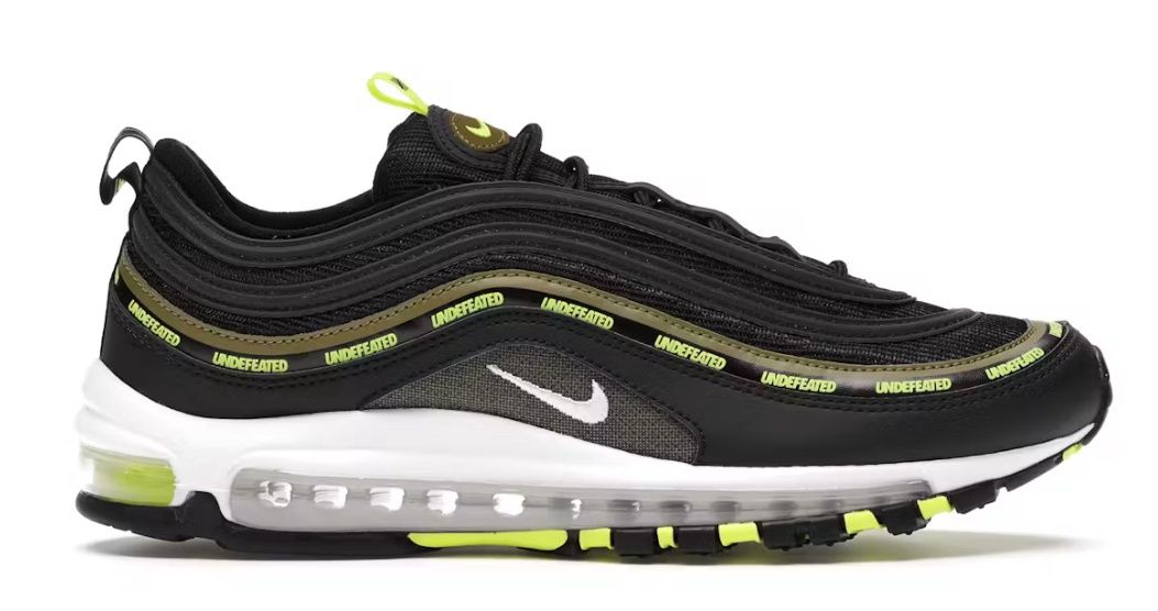 Nike Air Max 97 Undefeated Black Volt Size 10.5 Brand New
