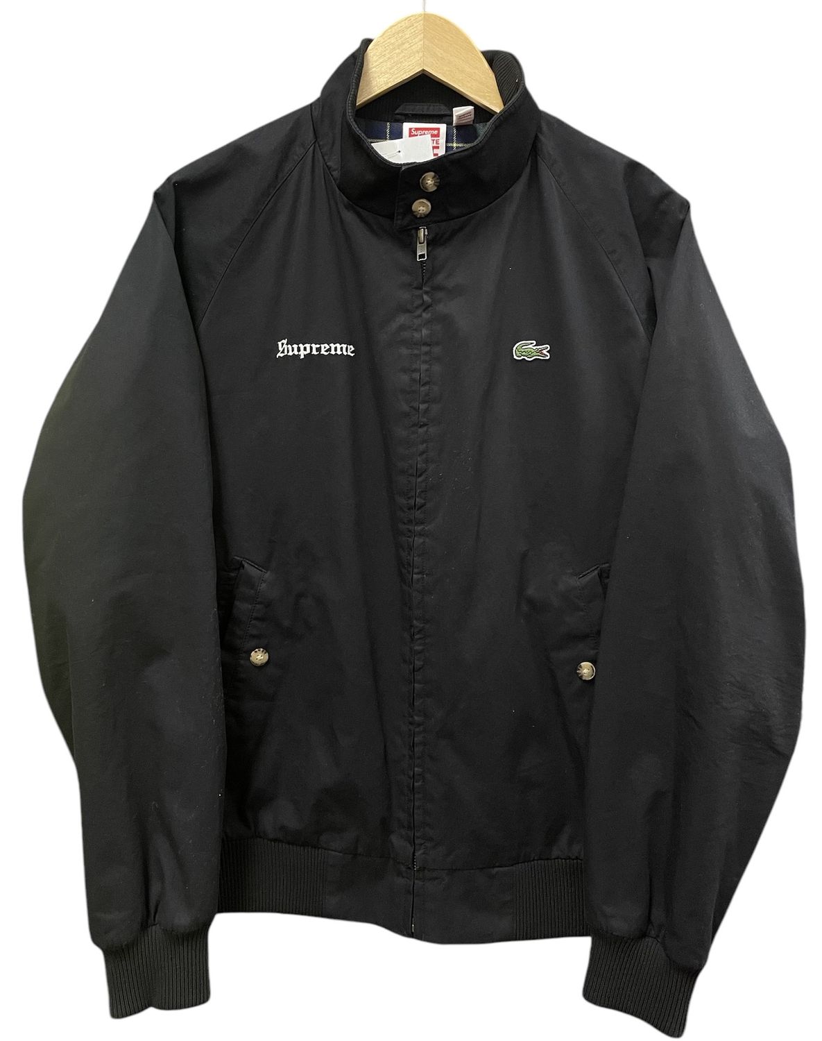 Supreme Lacoste Harrington Jacket (SS17)  Black Size Medium