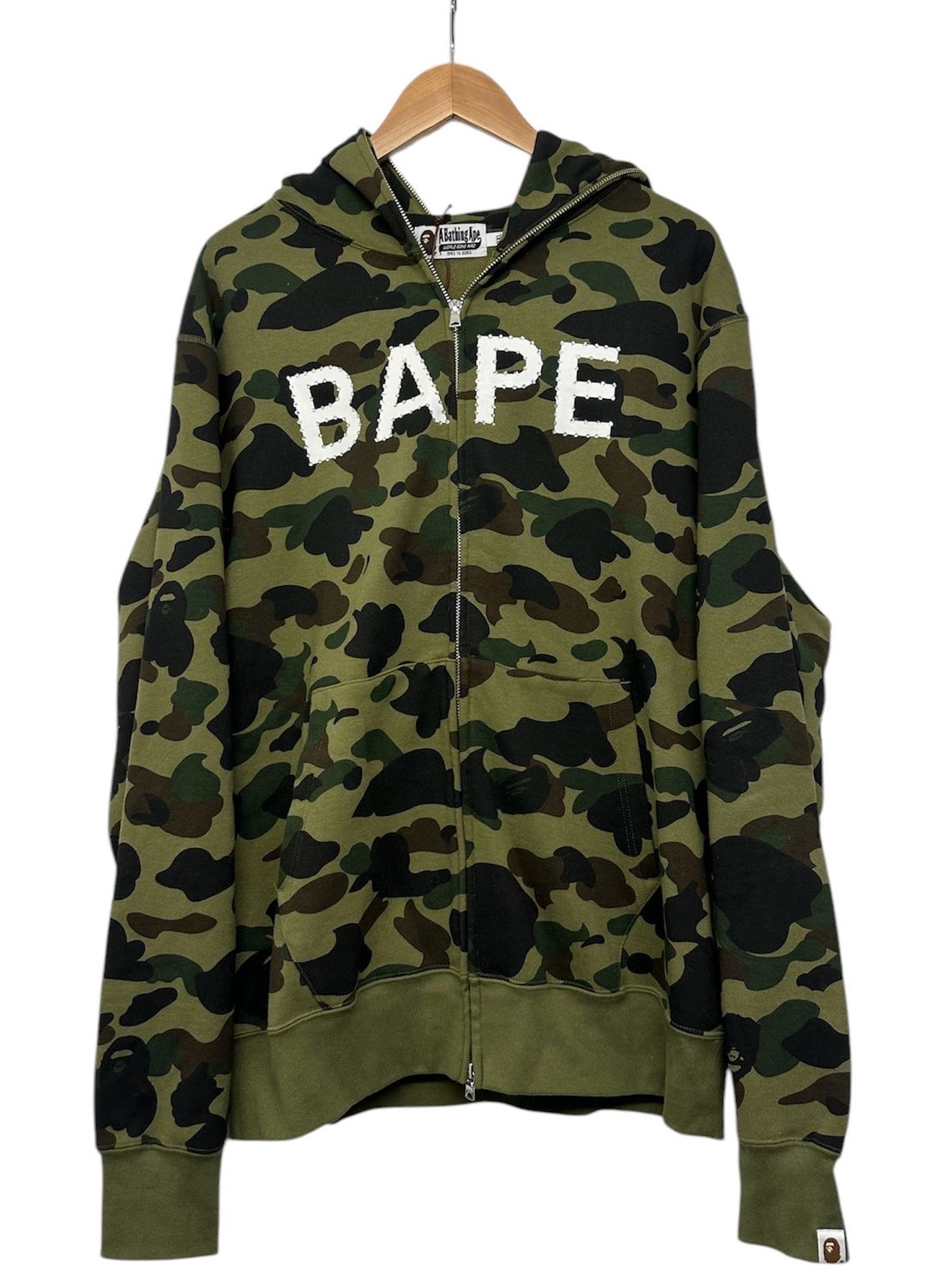 BAPE 1ST CAMO CRYSTAL STONE FULL ZIP HOODIE XXL