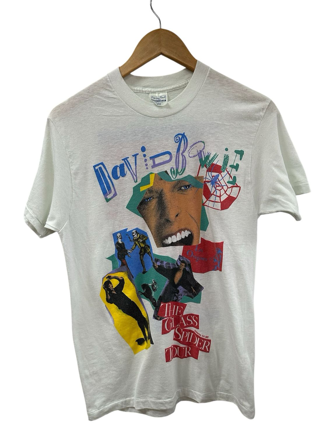 David Bowie 1987 Glass Spider Tour Tee Size Large