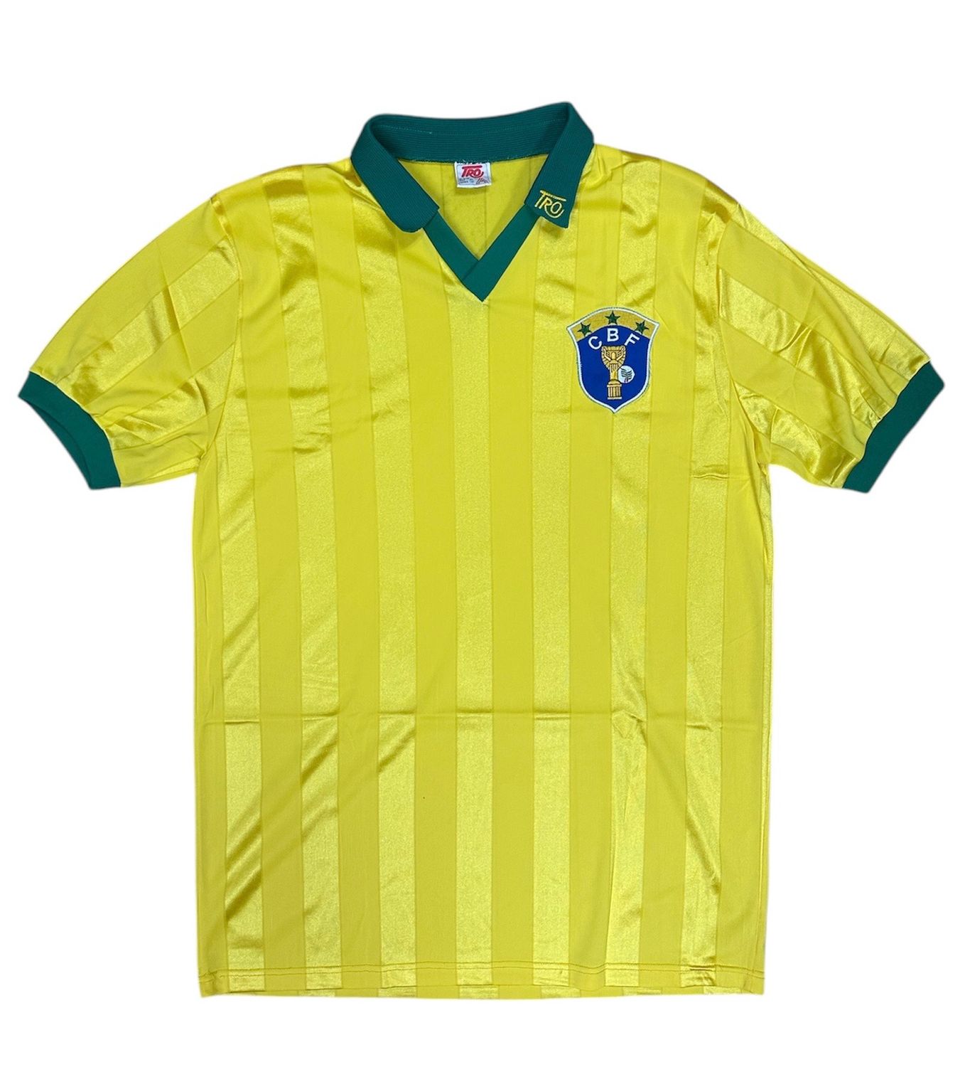 80&#39;s 90&#39;s TRO Brazil Soccer Jersey Size XL